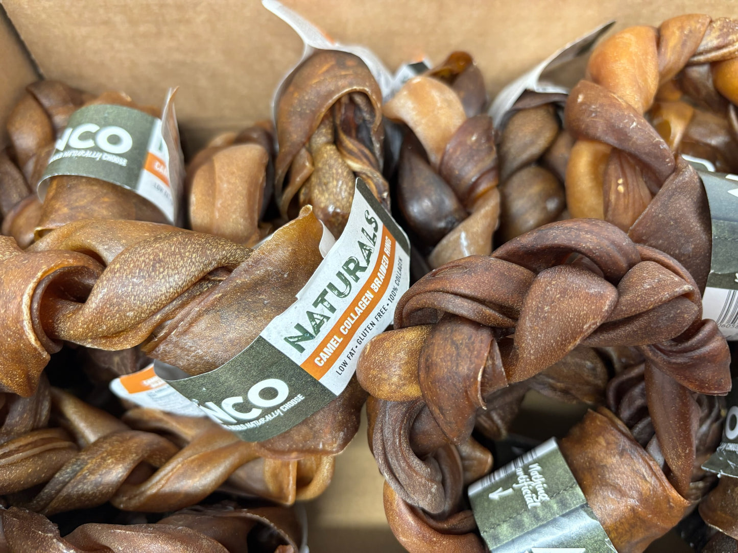 Camel Collagen Braided Ring