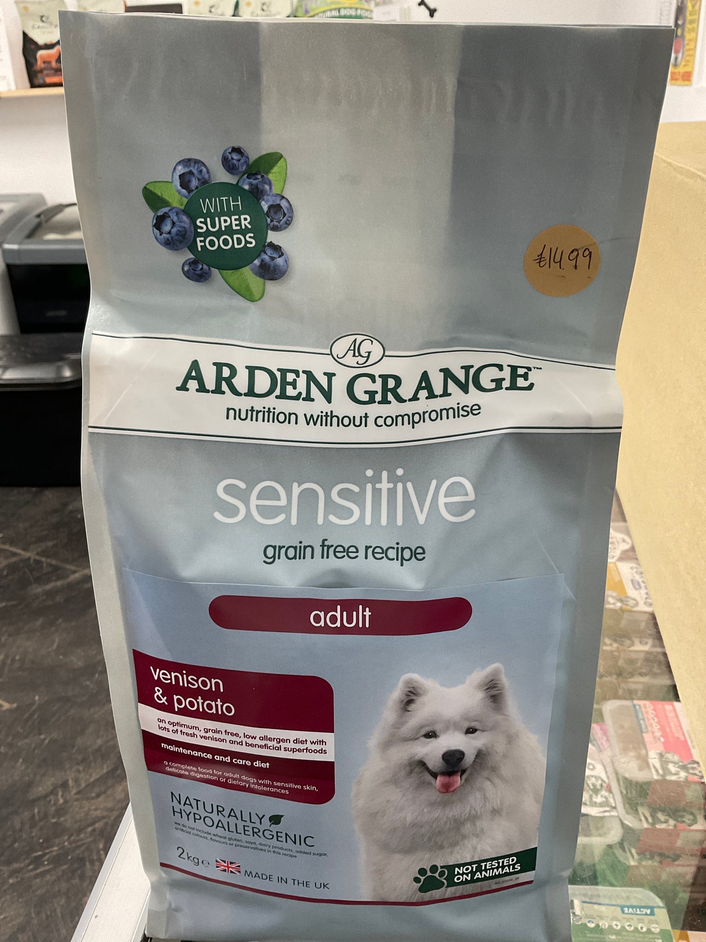 Arden Grange Sensitive Adult Venison & Potato (Grain Free) - 12kg
