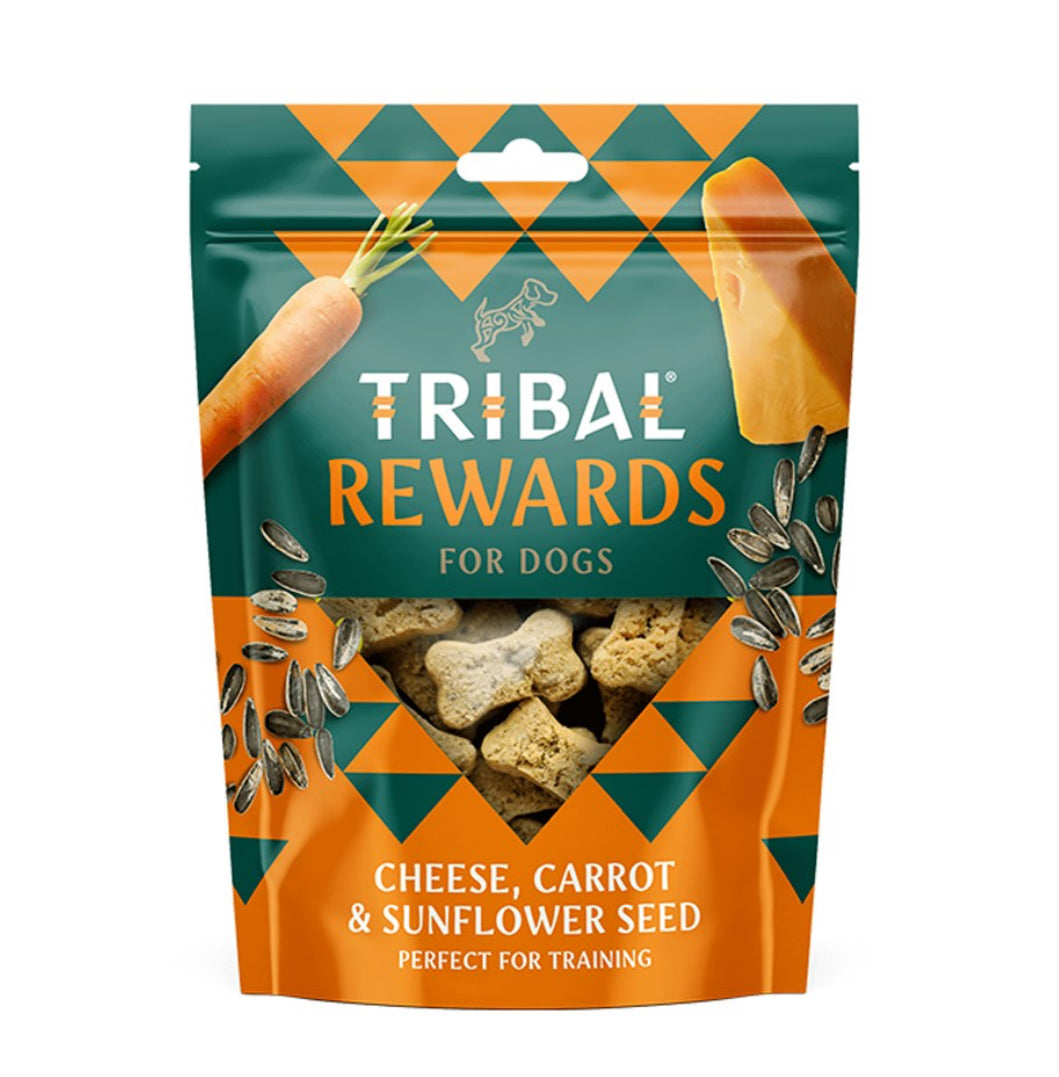 Tribal Rewards Cheese, Carrot & Sunflower Seeds Dog Biscuits 125g
