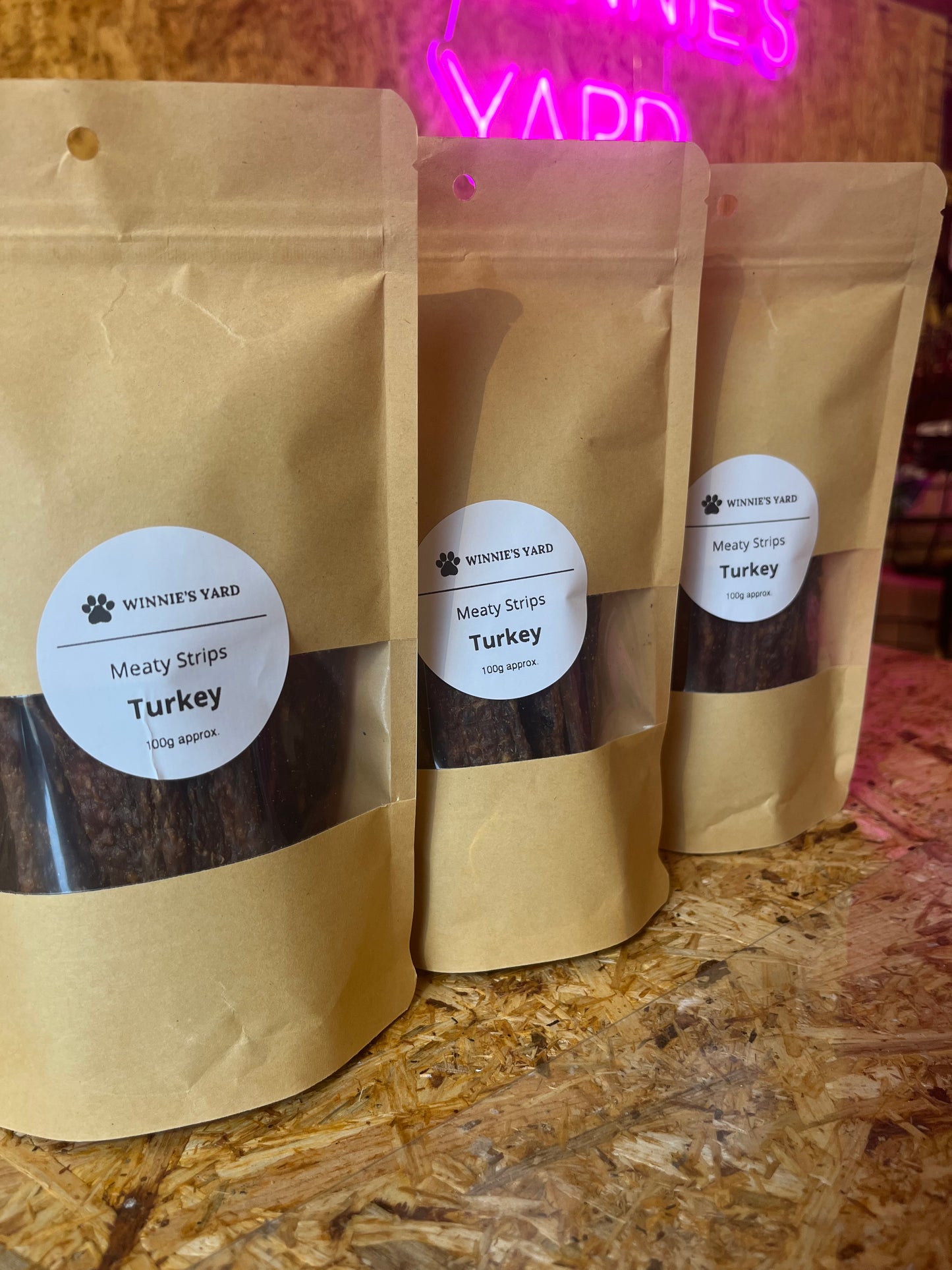 Turkey Meaty Strips 100g