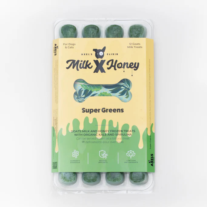 Axels Elixir Milk & Honey Super Greens (Frozen)