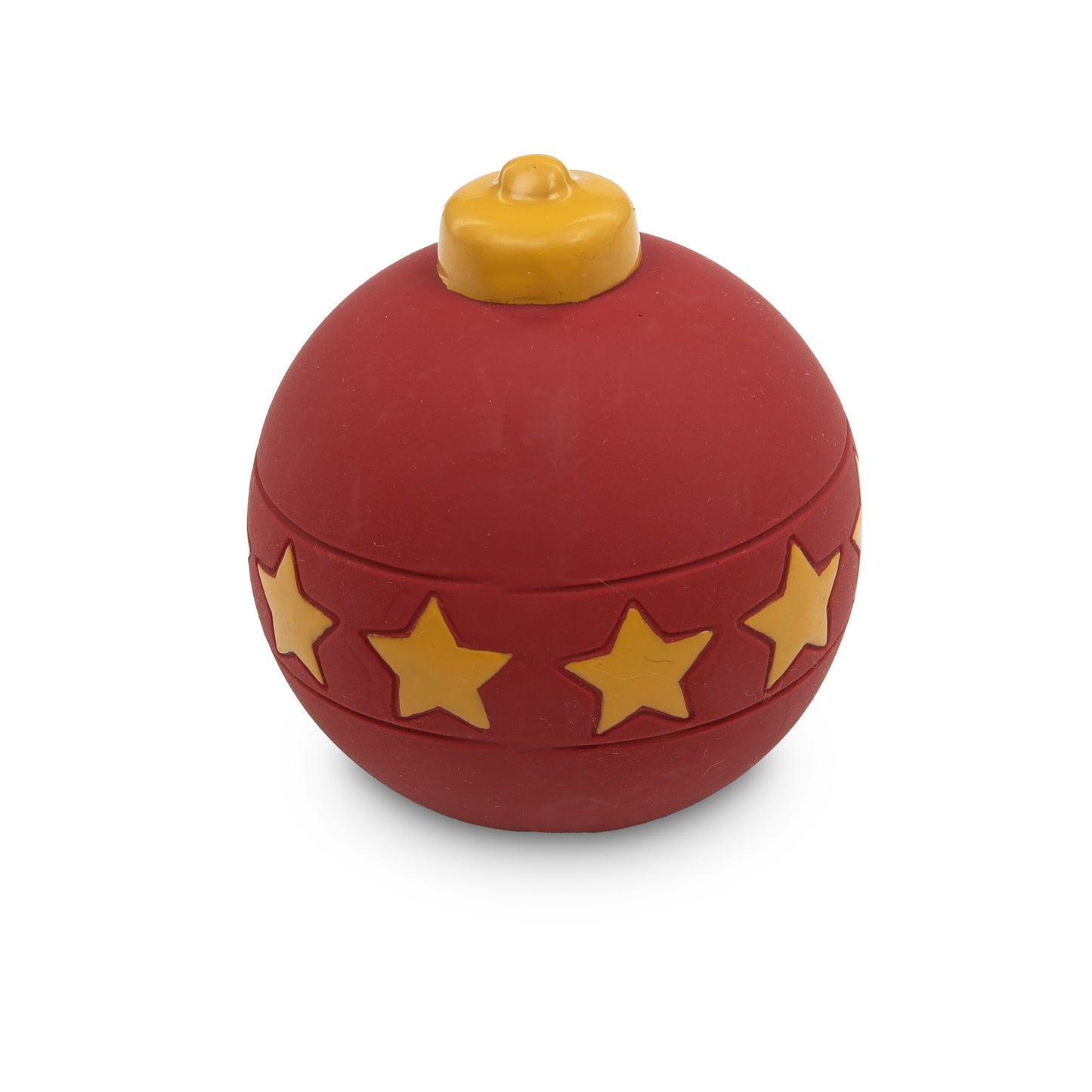 Petface Red Christmas Bauble Ball Latex Dog Toy
