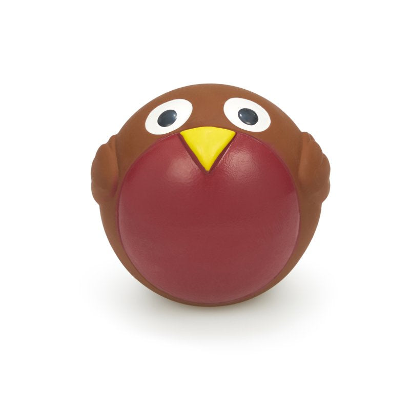 Petface Russell Robin Ball Latex Christmas Dog Toy