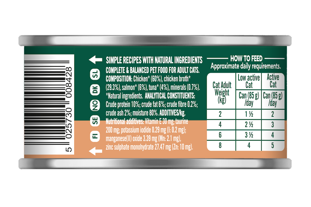 Natures Menu Chicken with Salmon and Tuna Can for Cats 85g