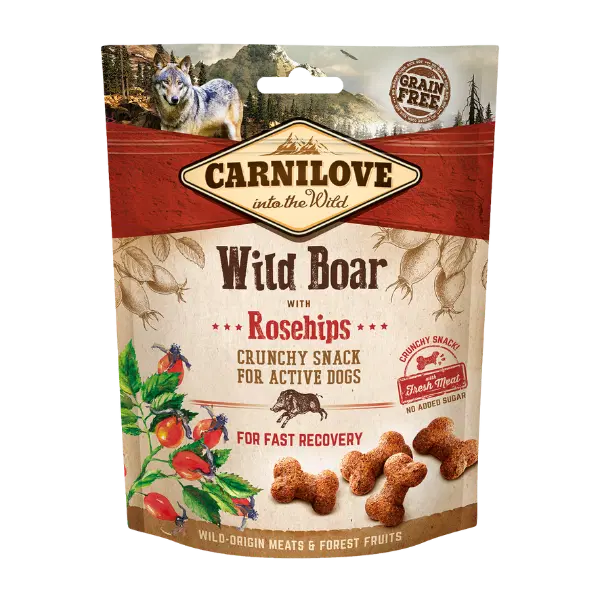 Carnilove Wild Boar with Rosehips Dog Treat 200g