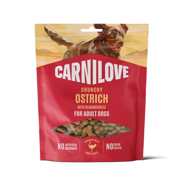 Carnilove Ostrich with Blackberries Dog Treat 200g