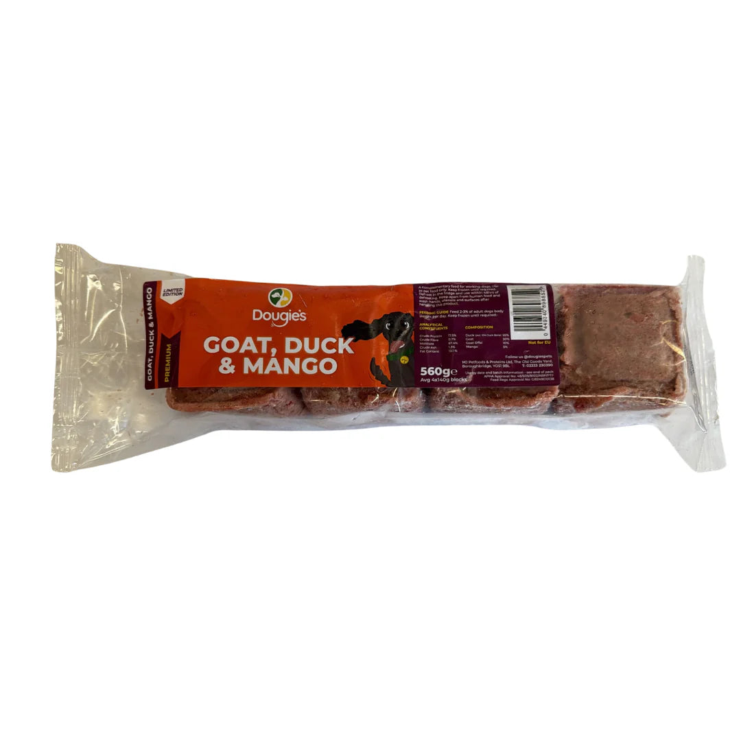 Dougies Goat, Duck & Mango 560g LIMITED EDITION