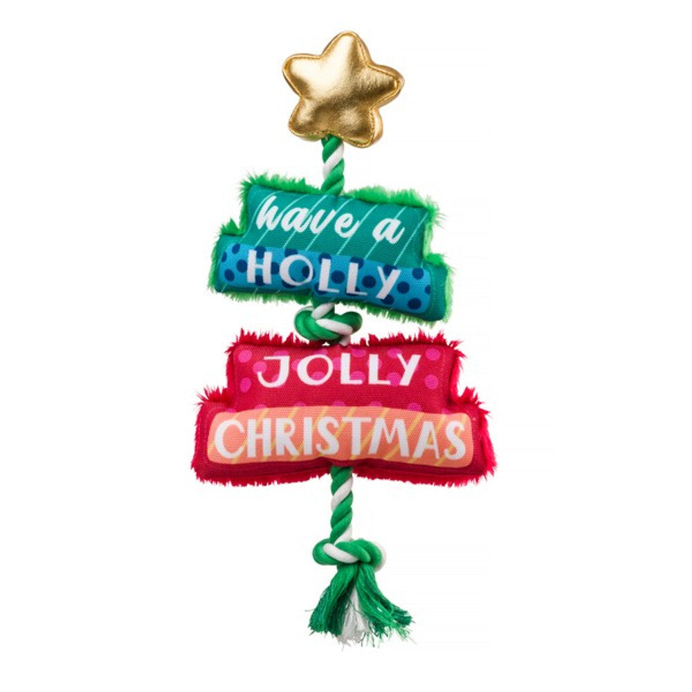 House of Paws Merry & Bright Tree Dog Toy