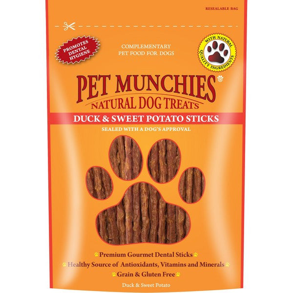 Pet Munchies Duck & Sweet Potato Sticks 90g