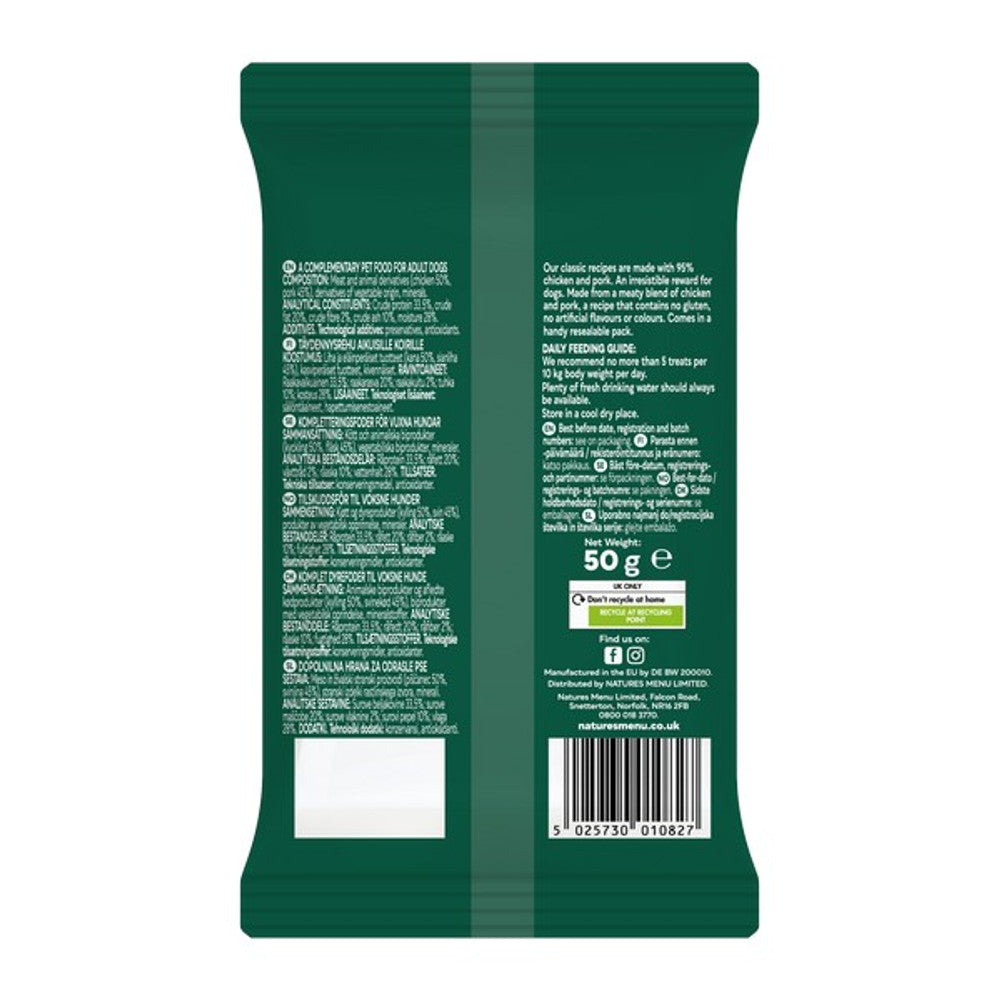 Natures Menu Dog Treats Chicken 50g