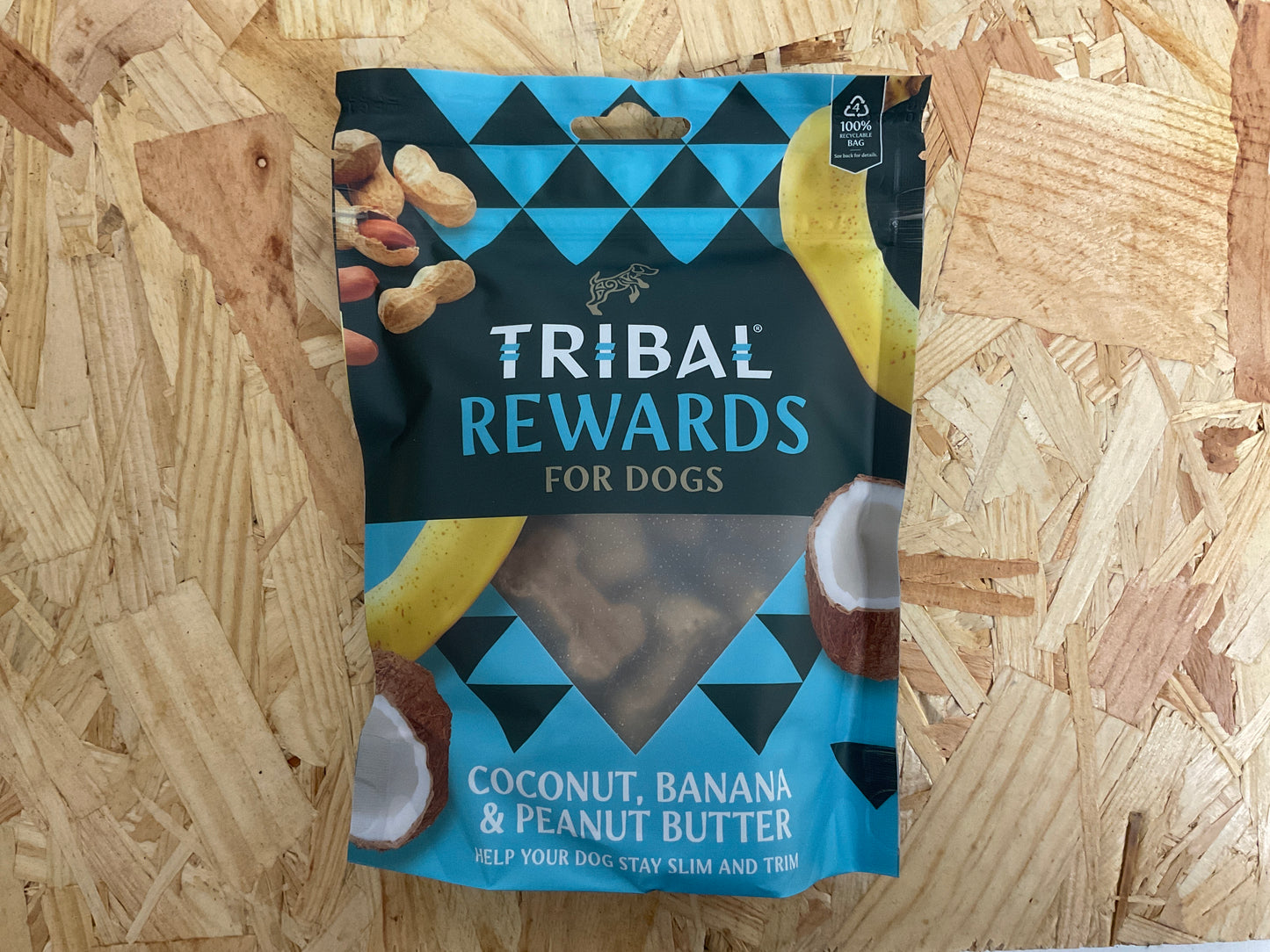 Tribal Rewards Coconut, Banana & Peanut Butter Dog Biscuits 125g