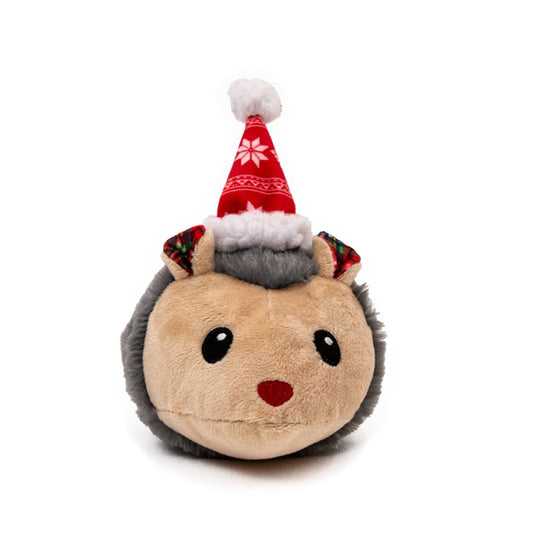 Christmas Holly Hedgehog Dog Toy