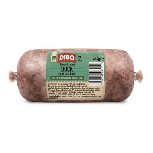 DIBO Duck (up to 25% bone) Raw Dog Food