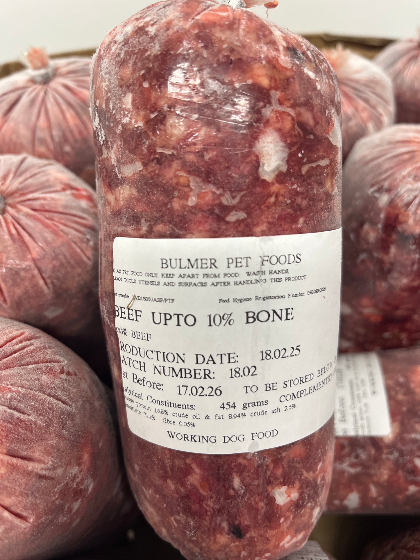 Bulmer Beef 5-10% BONE - 20 Box