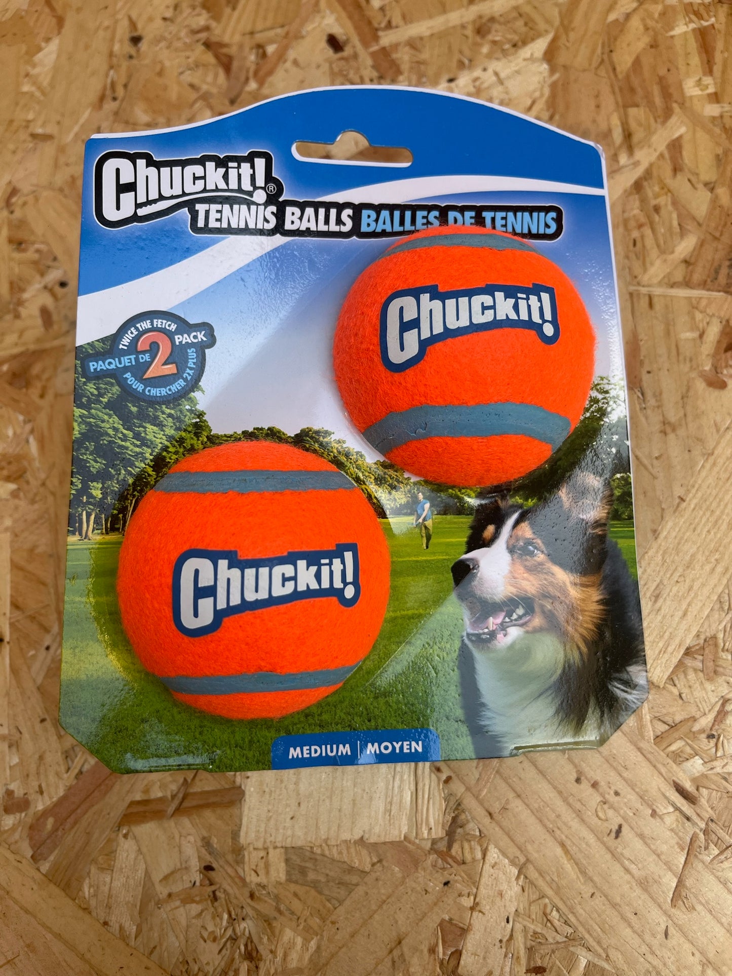 Chuckit! Tennis Ball 2 Pack Medium 6.5cm