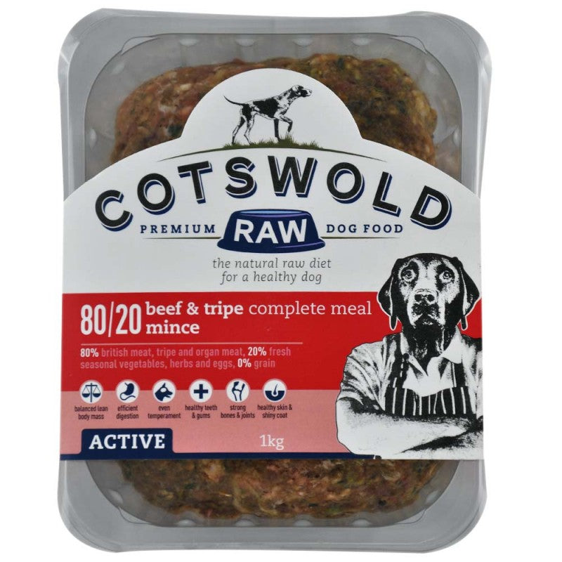 Cotswold Beef & Tripe Mince 80/20 ACTIVE