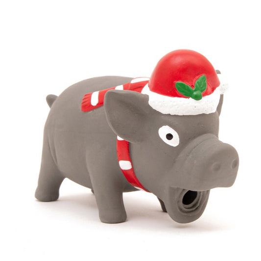 Christmas Grunting Pig Dog Toy