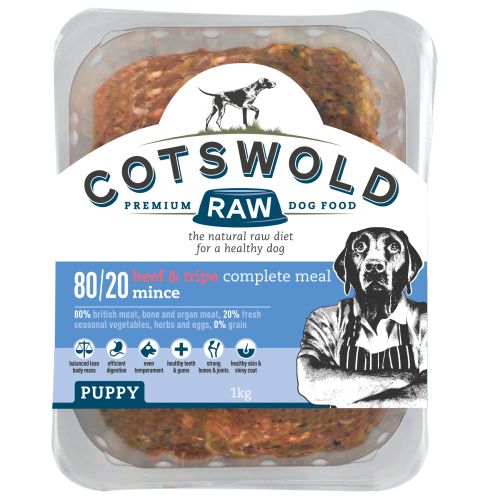 Cotswold Beef & Tripe Mince 80/20 PUPPY