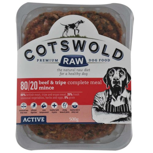 Cotswold Beef & Tripe Mince 80/20 ACTIVE