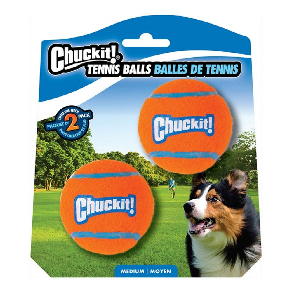 Chuckit! Tennis Ball 2 Pack Medium 6.5cm