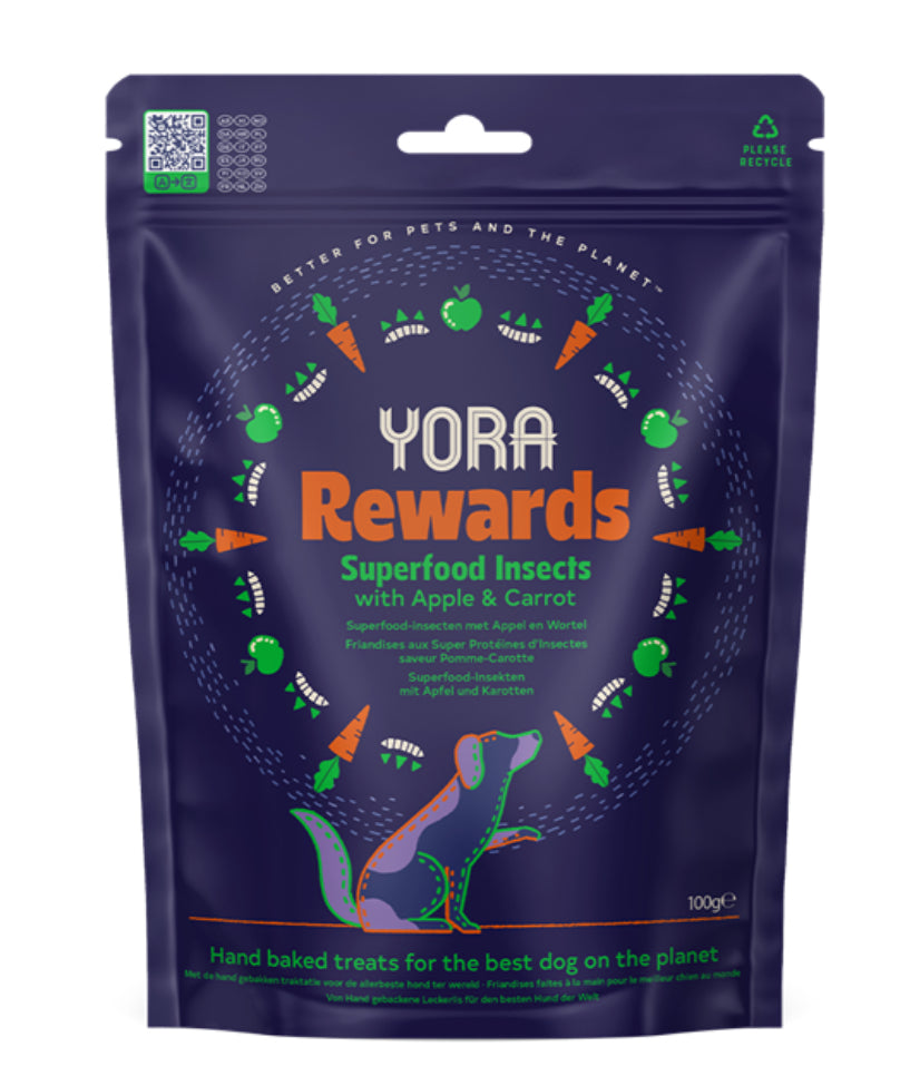 YORA Dog Rewards Apple & Carrot 100g