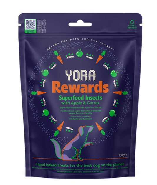 YORA Dog Rewards Apple & Carrot 100g