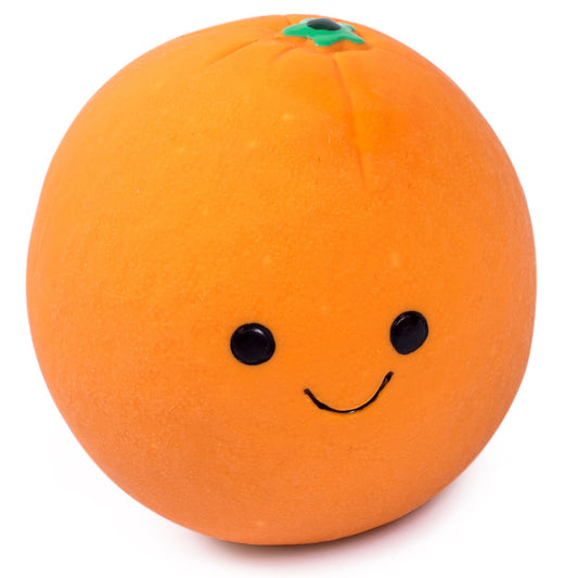 Petface Foodie Faces Latex Orange Dog Toy - Large
