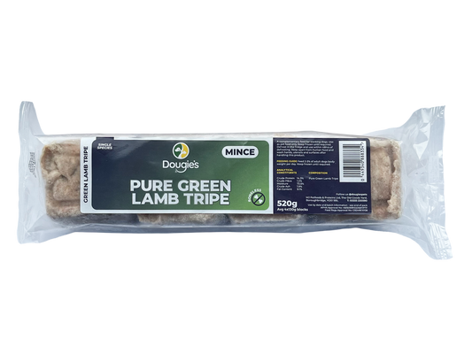 Dougie’s Pure Green Lamb Tripe (Boneless) 520g