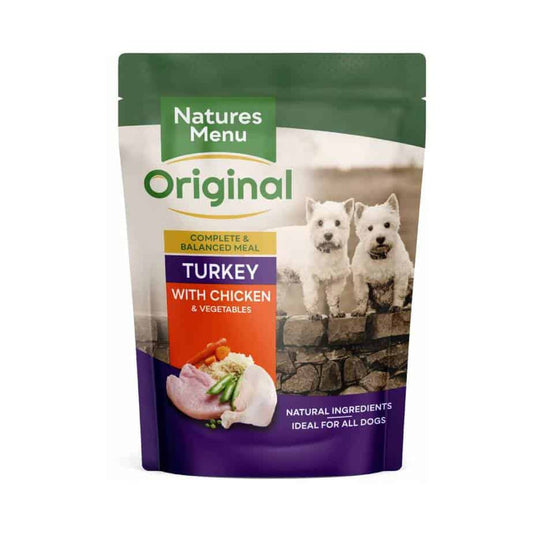 Natures Menu Original Turkey and Chicken Dog Pouch 300g