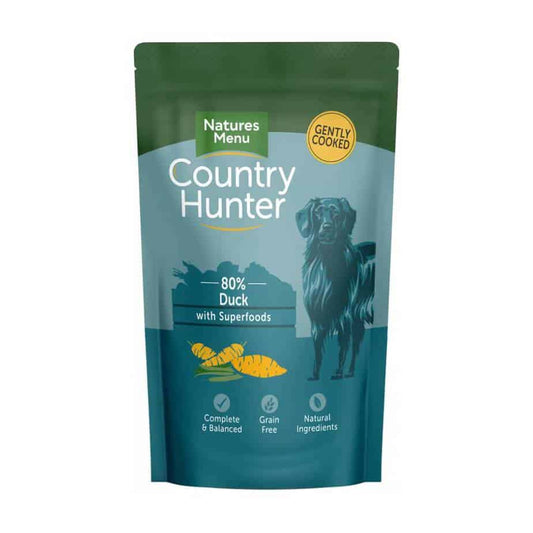 Natures Menu Country Hunter 80% Succulent Duck Dog Pouch 150g