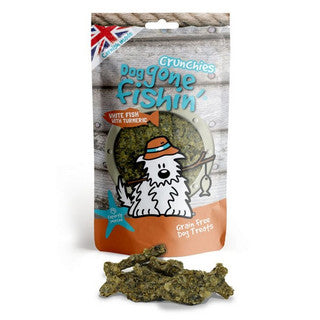 Dog Gone Fishin White Fish Turmeric Crunchies 75g