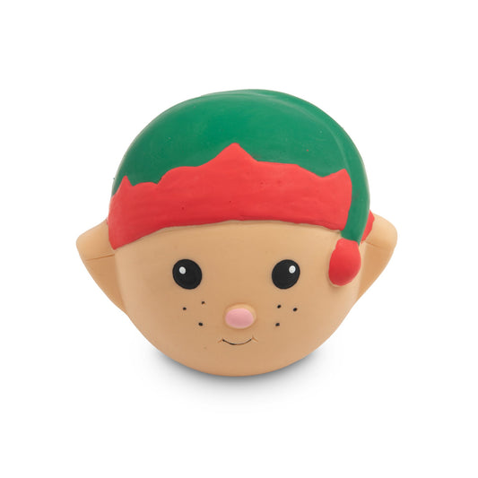 Petface Elfred Elf Ball Latex Christmas Dog Toy