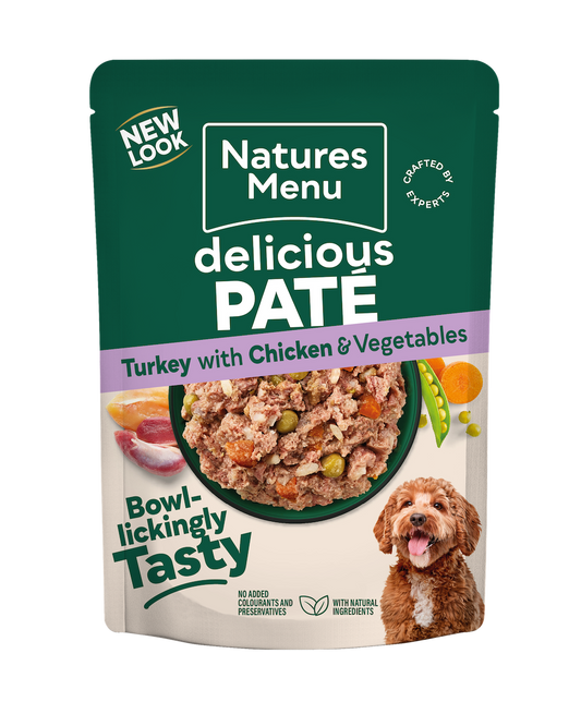 Natures Menu Turkey and Chicken Dog Pouch 300g