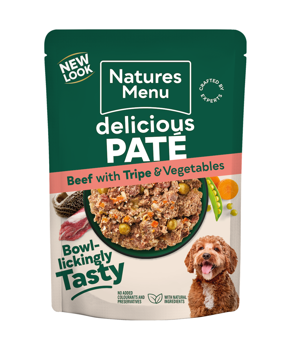 Natures Menu Beef and Tripe Dog Pouch 300g