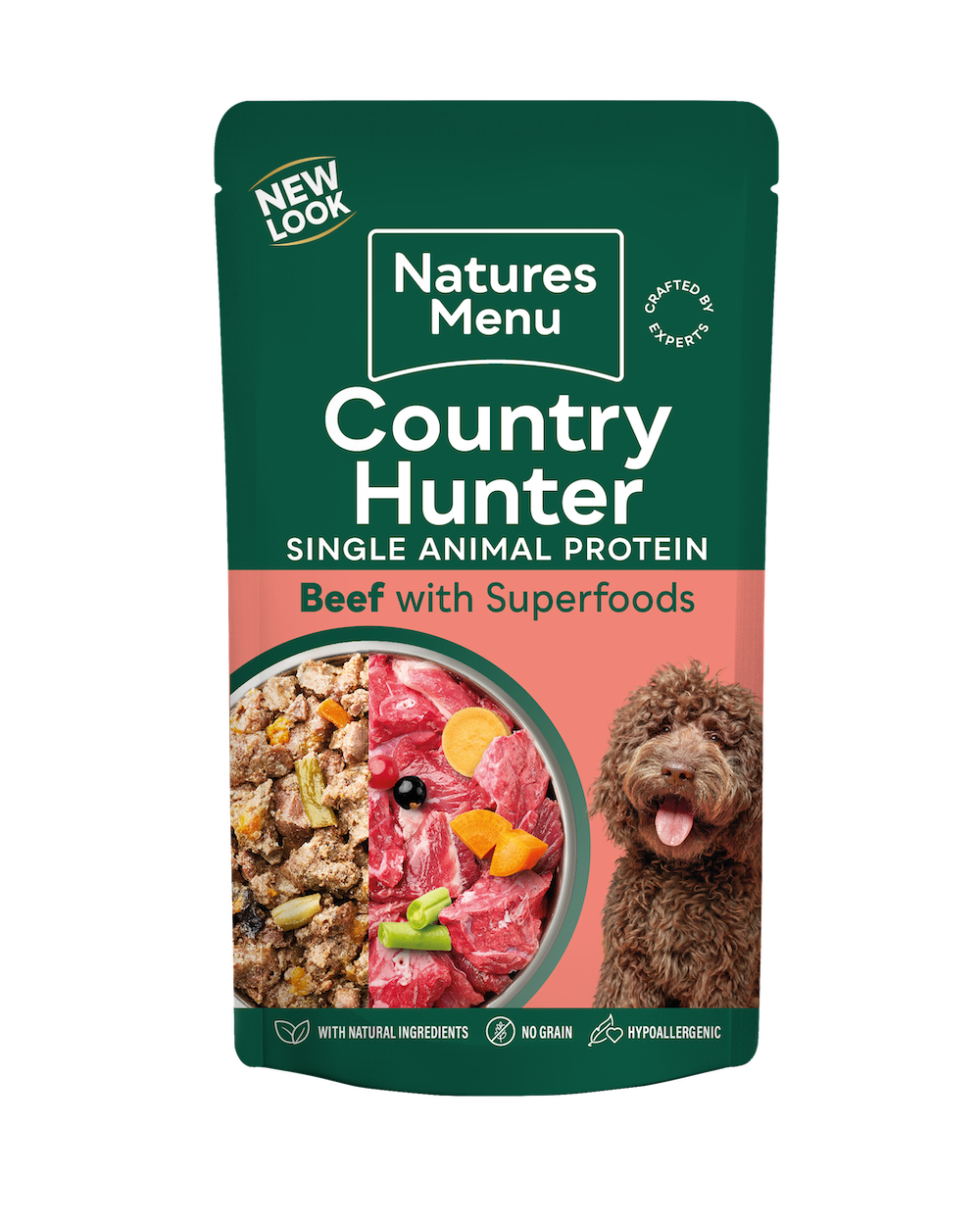 Natures Menu Country Hunter Beef with Superfoods Pouch 150g