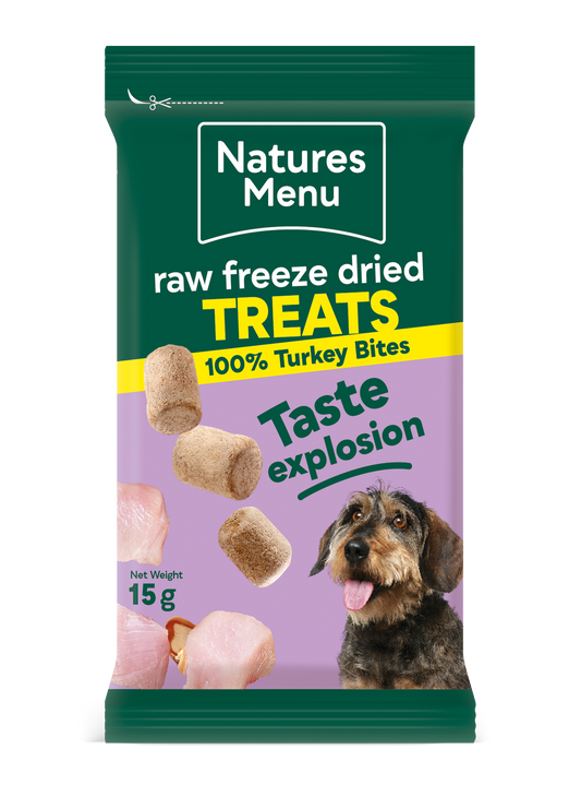 Natures Menu Freeze Dried Turkey Bites 15g