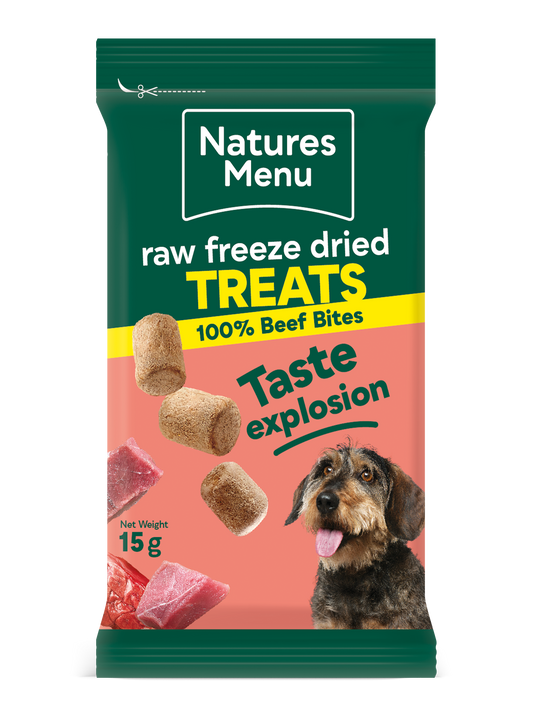 Natures Menu Freeze Dried Beef Bites 15g
