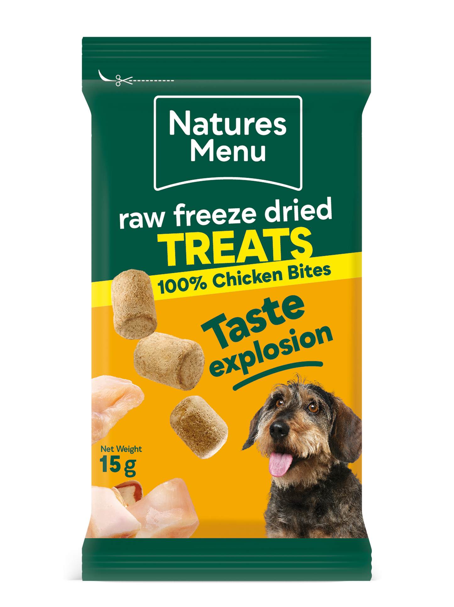 Natures Menu Freeze Dried Chicken Bites 15g