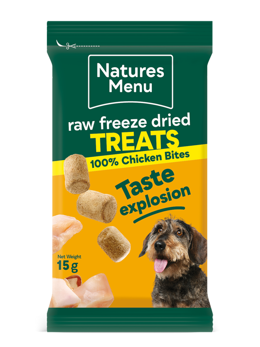 Natures Menu Freeze Dried Chicken Bites 15g