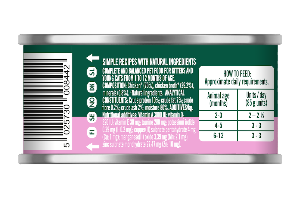 Natures Menu Chicken Can for Kittens 85g