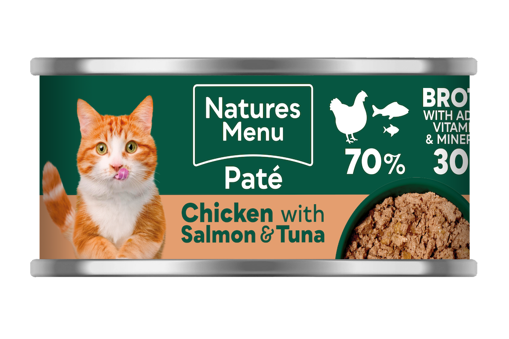 Natures Menu Chicken with Salmon and Tuna Can for Cats 85g