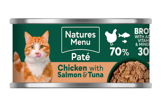 Natures Menu Chicken with Salmon and Tuna Can for Cats 85g