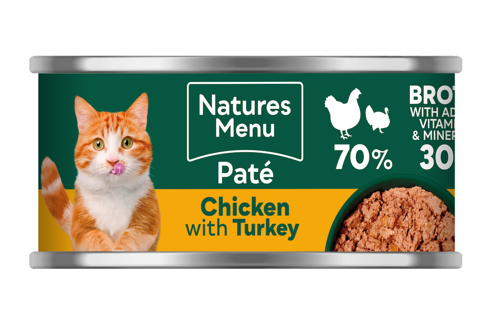 Natures Menu Chicken with Turkey Can for Cats 85g