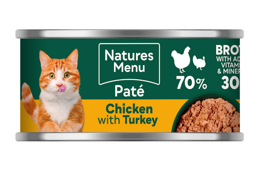 Natures Menu Chicken with Turkey Can for Cats 85g