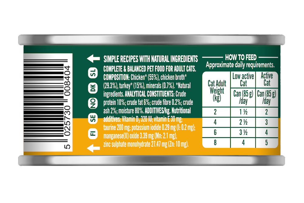 Natures Menu Chicken with Turkey Can for Cats 85g