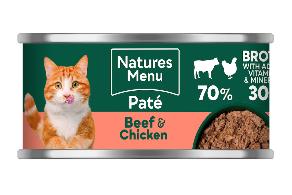 Natures Menu Beef and Chicken Can for Cats 85g