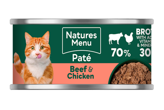 Natures Menu Beef and Chicken Can for Cats 85g