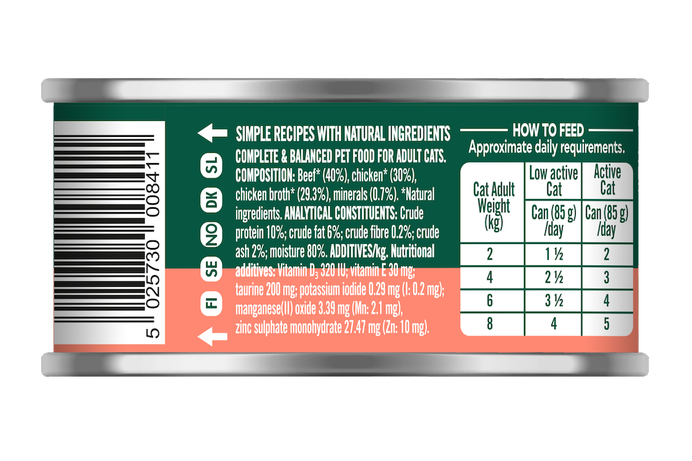 Natures Menu Beef and Chicken Can for Cats 85g