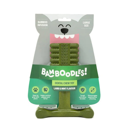 Bamboodles T-Bone Chew Toy | Large | Lamb and Mint Flavour