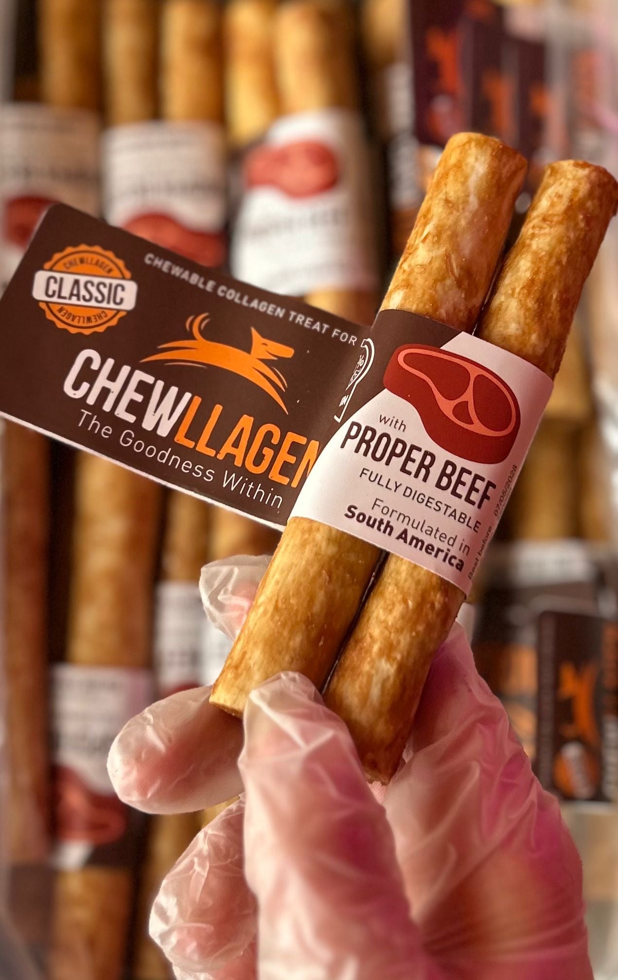 Chewllagen Beef Roll Medium 2 Pack
